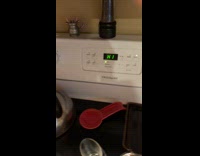 Guy says hello at oven with hi text