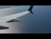 A time lapse video of a plane lands on safe ground