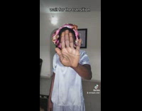 Lady Does Literal Interpretation of Song by Hand