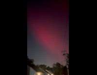 Collab WINY - Aurora borealis seen on new york sky