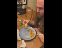 Man asked to clean after eating witty response