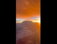 Collab PubityPets - Sunset View From Airplane in the Sky