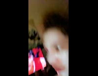 Guy and girl argue about belly 