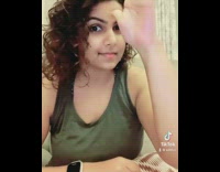 Lady lip syncs in American sign language 