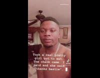 Guy gets friend zoned when check comes 