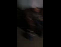 Guy catches shoots water bottle toy gun 