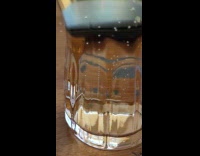 Bubbles Rise in Line from Carbonated Drink