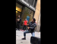 Two guys dance off battle sidewalk pt. 2 