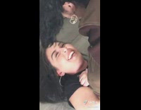 Girls arms crossed laughing when pushed on