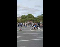 Man and Woman twerks middle of street