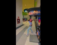 Man spin kick on punch machine failed