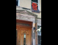 Woman sees rundown apartment for rent 