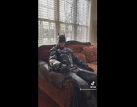 Guy asks dad dressed as batman if he can go to party