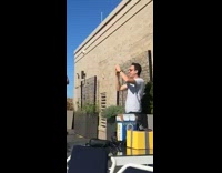 Girls hug lined up photographers blue chair