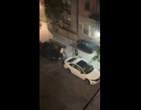 Collab WINY - Couple and dog beat guy on street