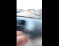 Two Wild Elk fights on the road and destroys sidemirror