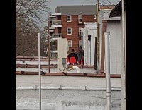 Collab winy - Man get haircut on apartment building rooftop