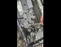 Frozen water ice in tool box