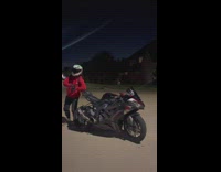 Man Does Random Poses on his Big Bike