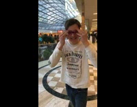 jumping from second floor into water mall