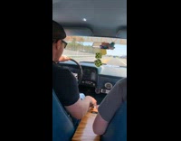 Driver does U-turn in stick car