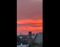 Submitter shows sunset orange skies over New York pt. 2