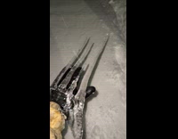 Man found cool looking icicle