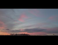 Sunset sky dusk camera pans right