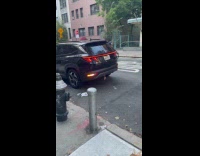 Collab WINY - Scrotum decoration hang at car rear bumper