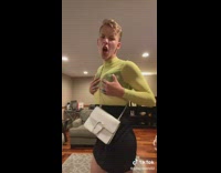 Girl swaps clothes brother black bra famous 