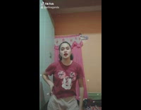 Girl Minnie mouse shirt sings tiktok song