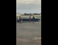 Red shirt guy talks video limo airplane 