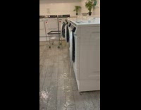Laundromat floods with tons of water 