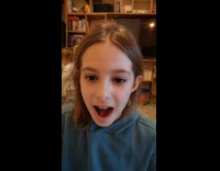 Girl plays with tongue doing funny tricks