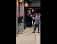 Guy does gestures for video 