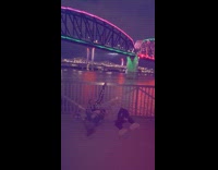 Man carried woman gets outbalanced then fell