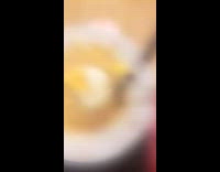 Microwaved egg explodes on ramen 