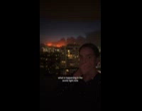 Woman could see LA wildfires from her balcony