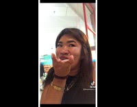 Woman with deformed hand pretends to scare toddler 