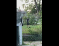 Woman sit chair kiddie pool bottle drink