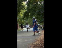 Collab WINY - Blue football team trains at the park
