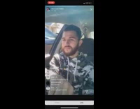 Grey camouflage sweater guy hits car fail