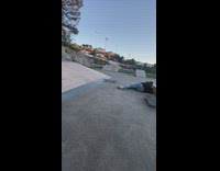 Guy falls off pyramid ramp skateboard fail 