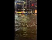 Collab winy - Flood water overflow from the street night