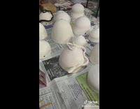 Clay and jewel succulent plant pottery