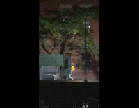 Man yellow jacket dance car roof midnight Part 1