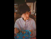 Grandma tasted mustard did not like it 