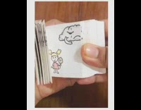 Dog chases toy car on race track 