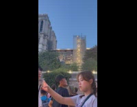 Woman takes a selfie video at the cruise