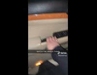 Girl stuck in car after panel of door breaks 